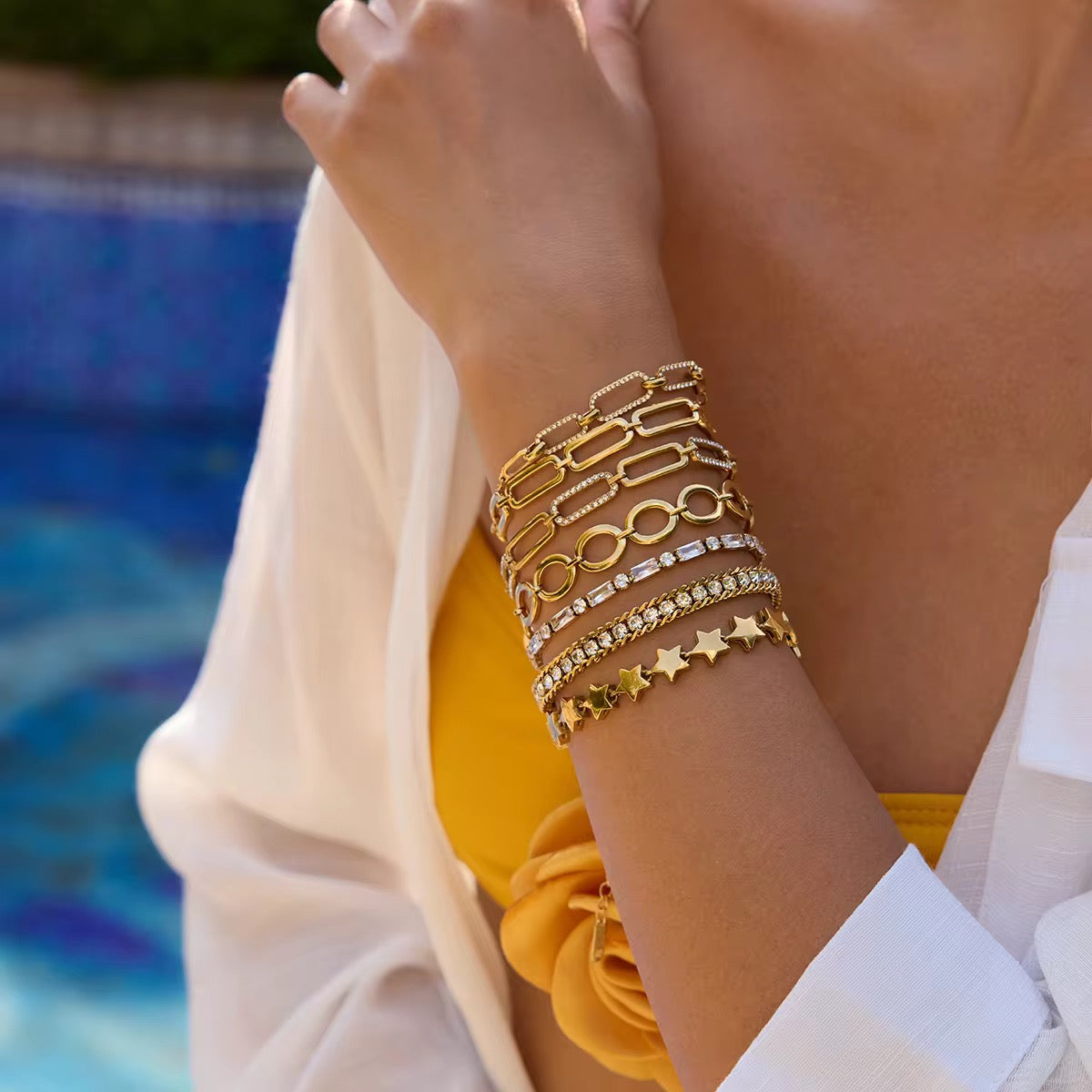 Rectangular Zirconias Bracelet