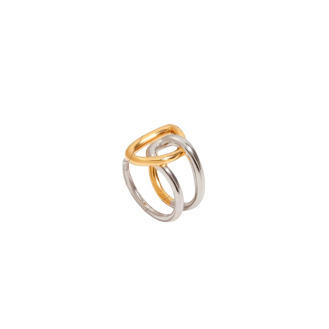 Two Tone Knotted Ring
