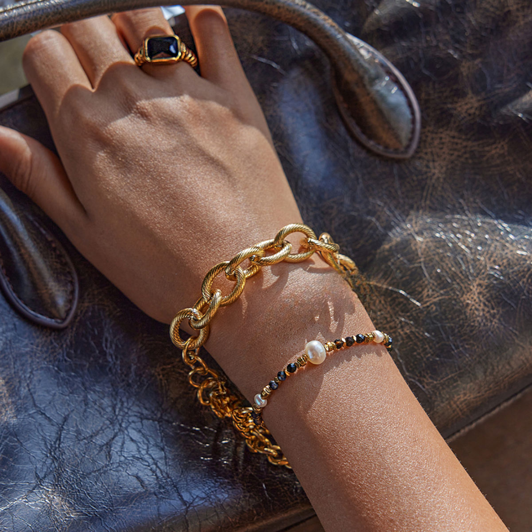 Pearls & Beads Thin Bracelet