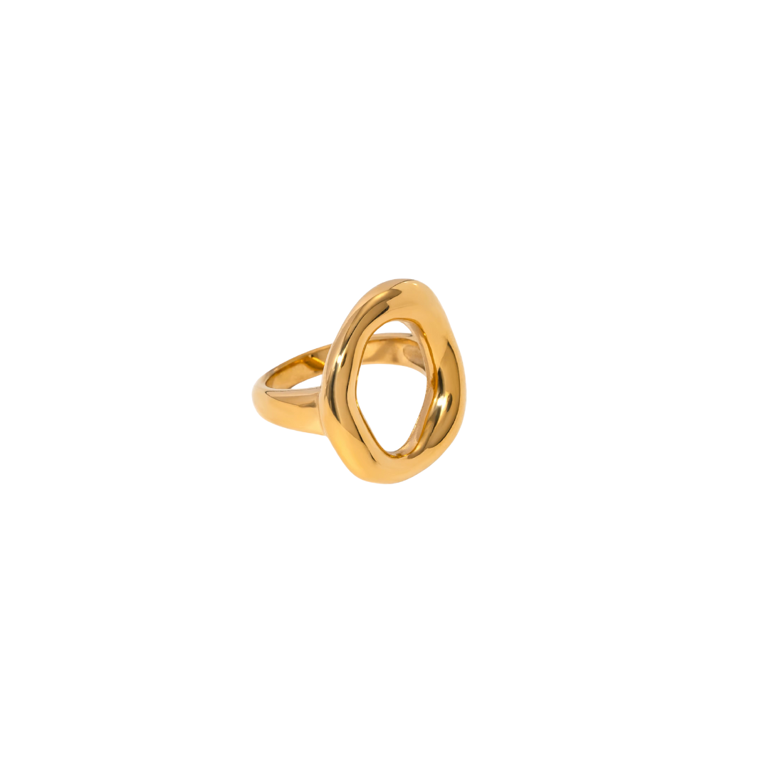 Oval Hollow Ring