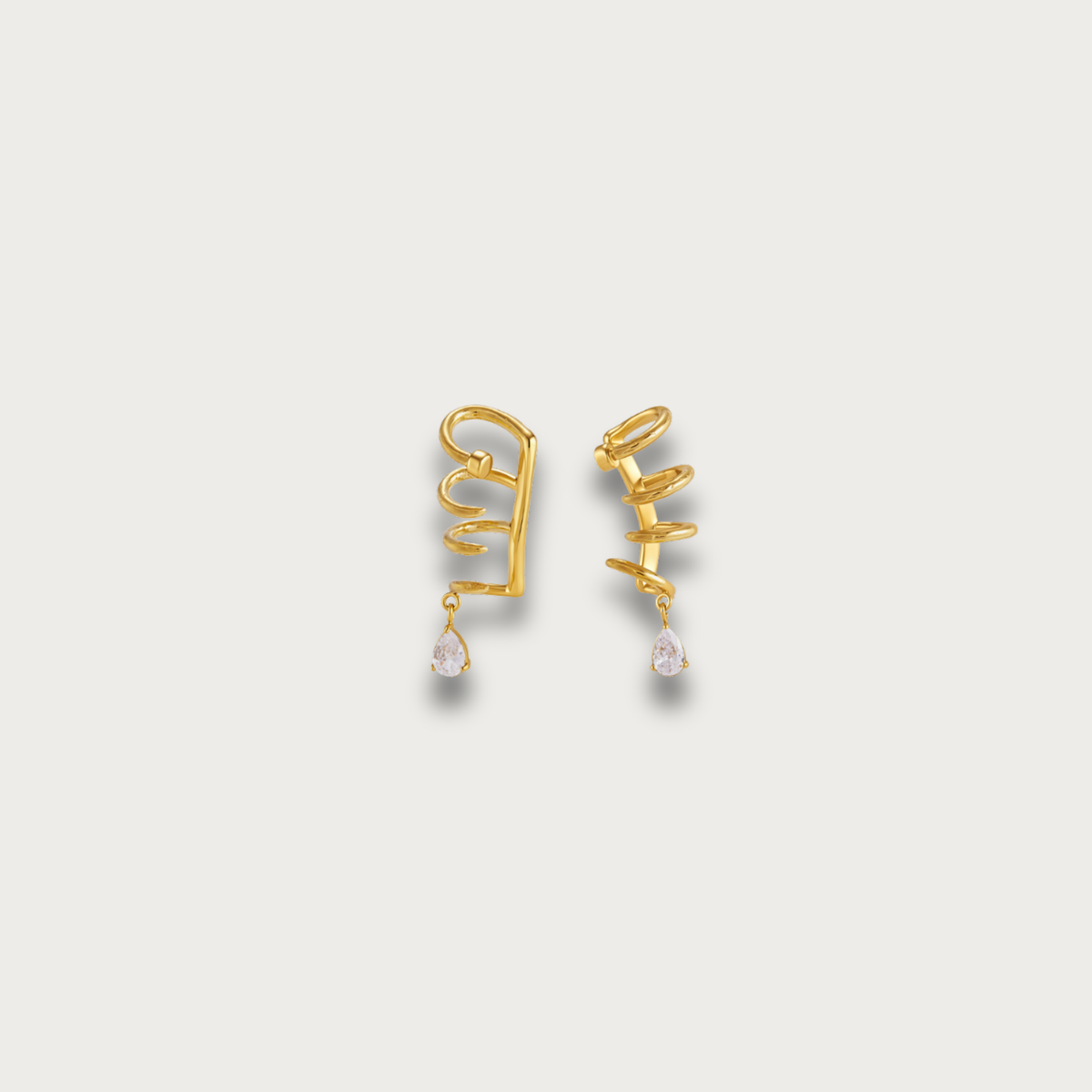 Drop Zirconia Multi Layered Earcuffs