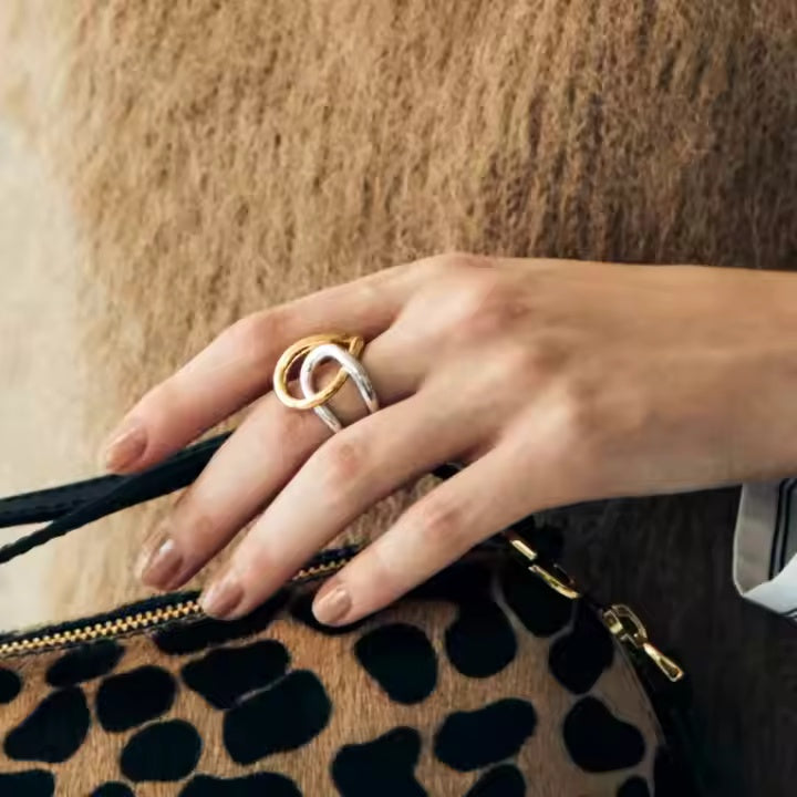 Two Tone Knotted Ring