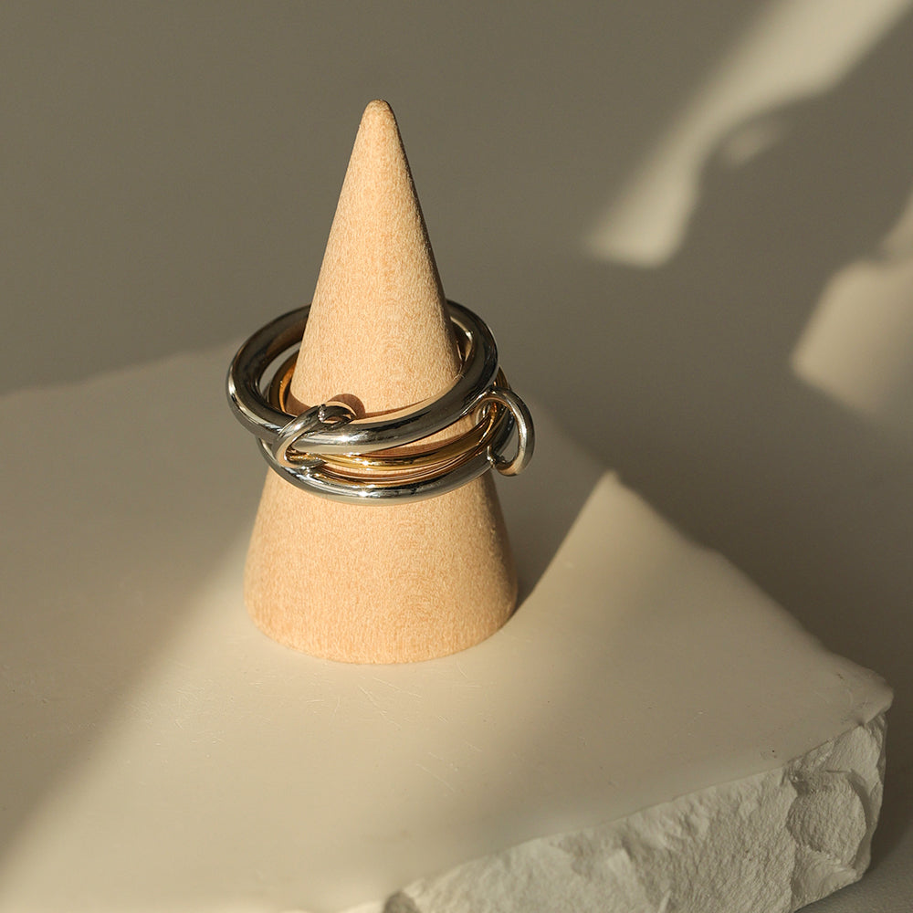 Two Tone Multilayer Ring