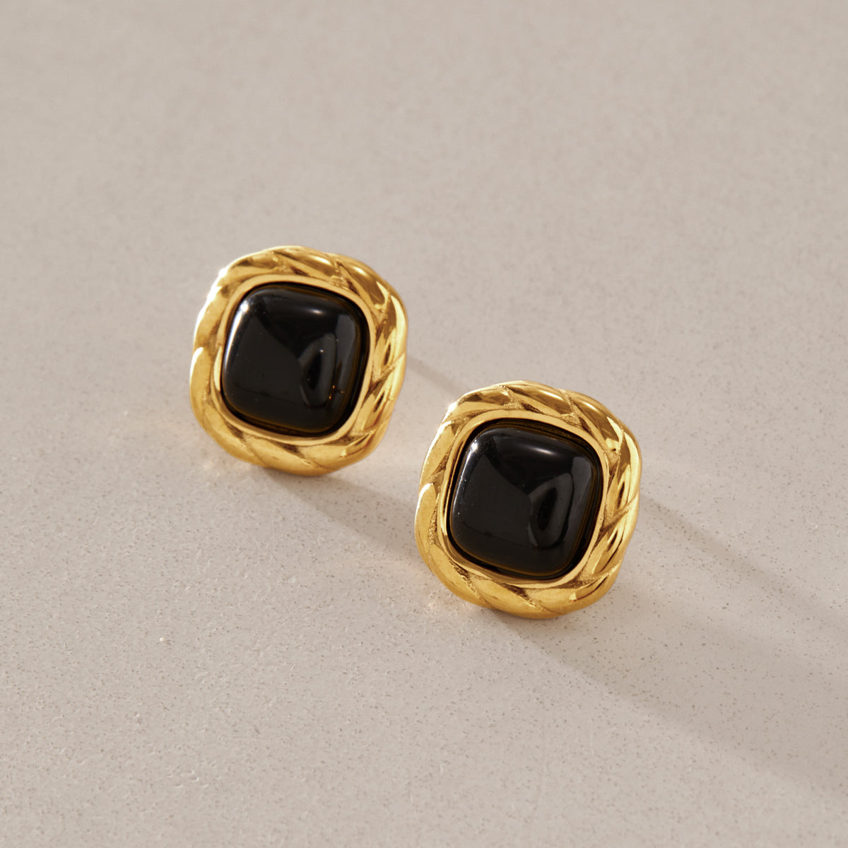 Black Stone Studs Variety