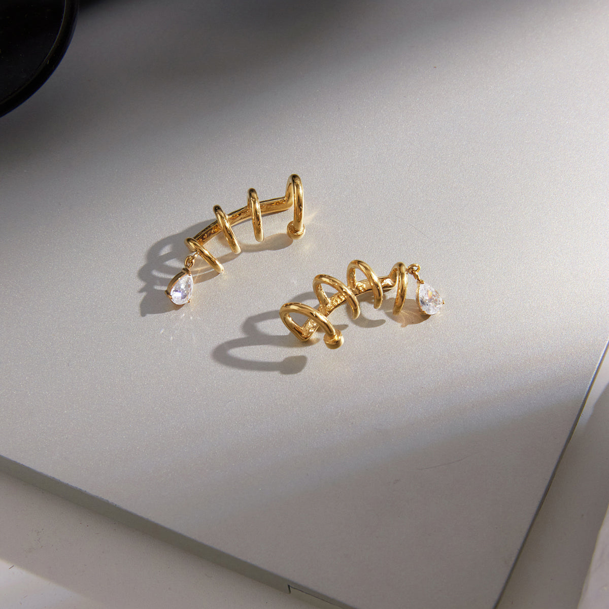 Drop Zirconia Multi Layered Earcuffs