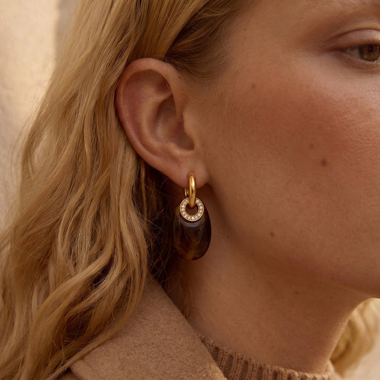 Resin Oval Trendy Earrings