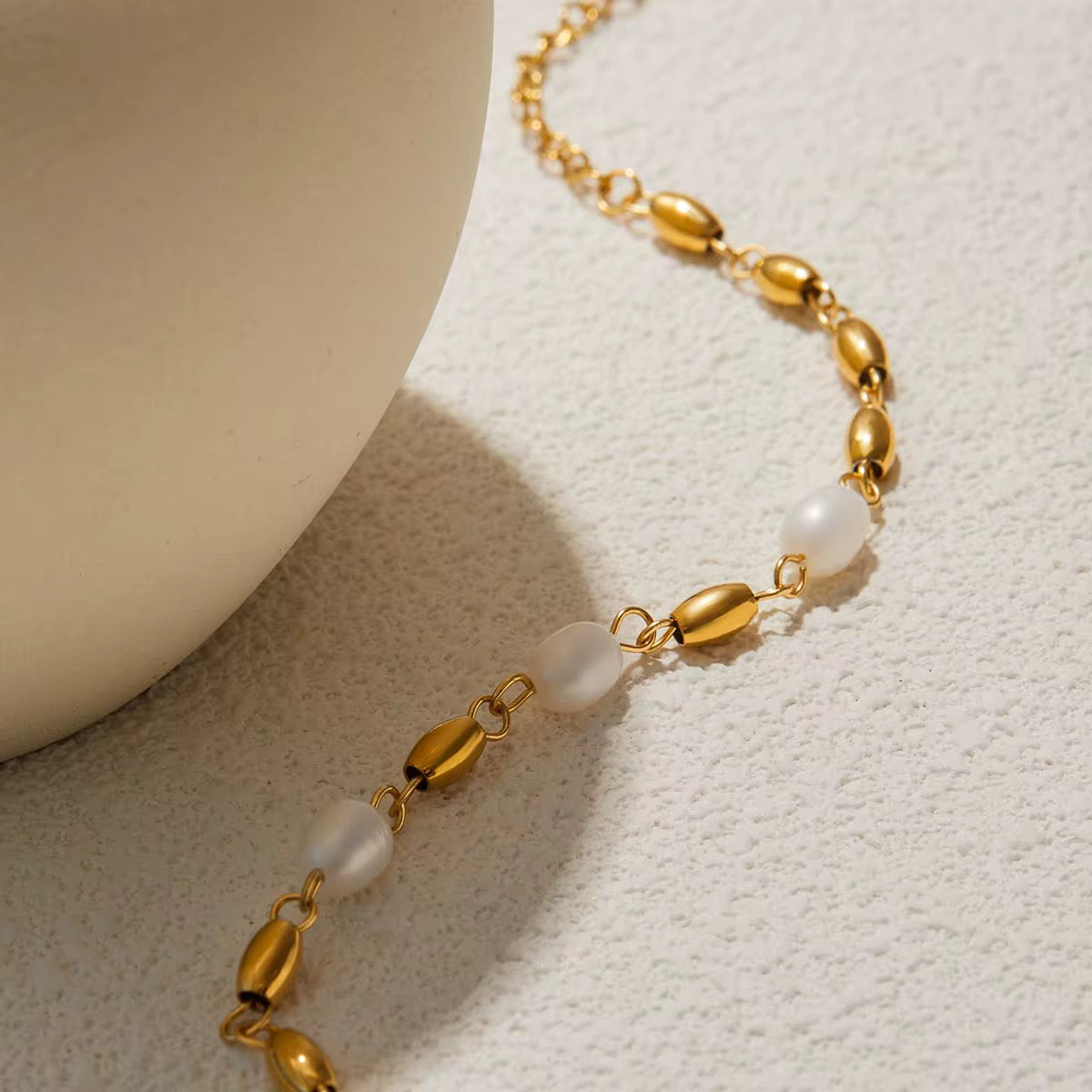 Rice Pearls & Beads Bracelet