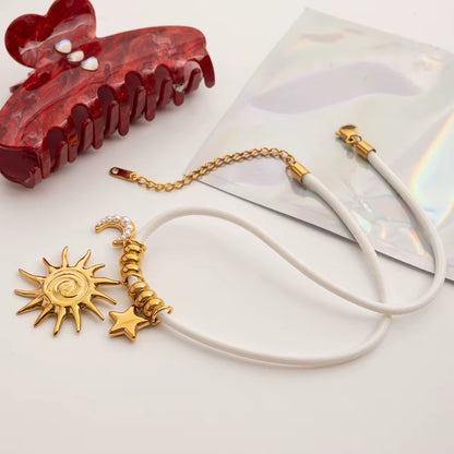 Endless Summer Pendants White Thread Chain Necklace