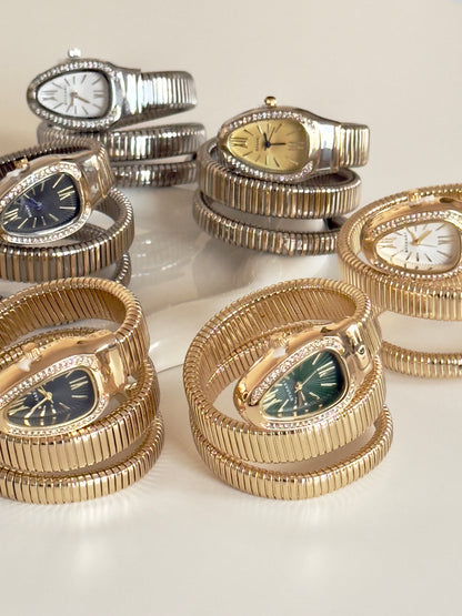 PRE ORDER - Iconic Serpenti Style Watch (Gold)