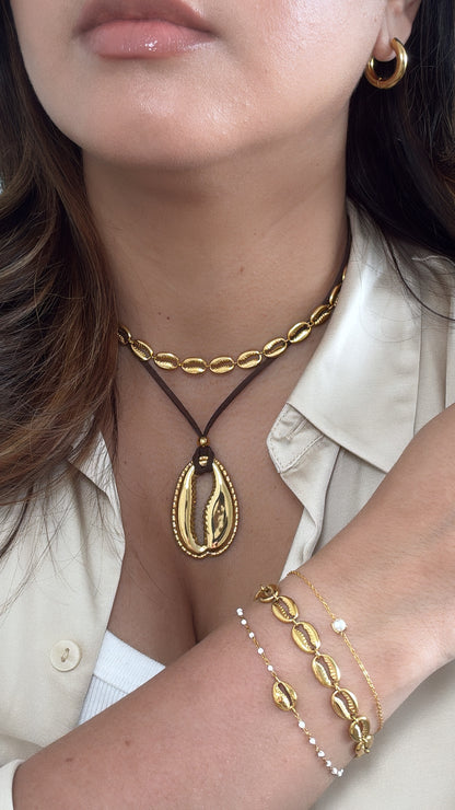 Scallop Shell Chain Bracelet
