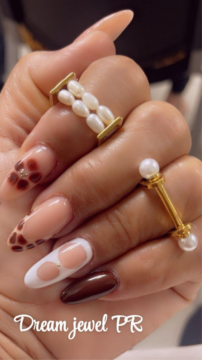 Pearls Double String Band Ring
