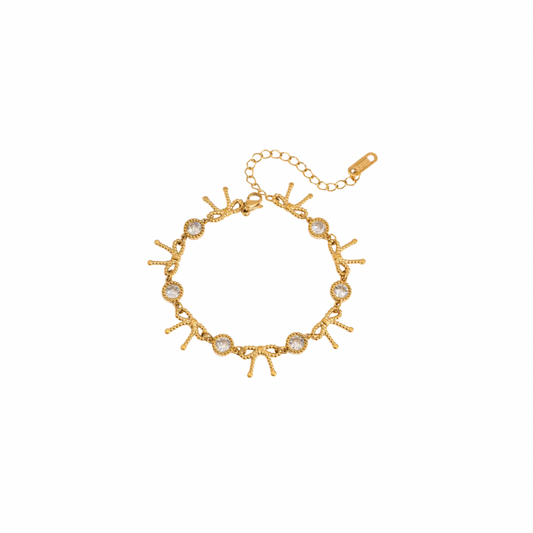 Bows & Round Zirconias Bracelet