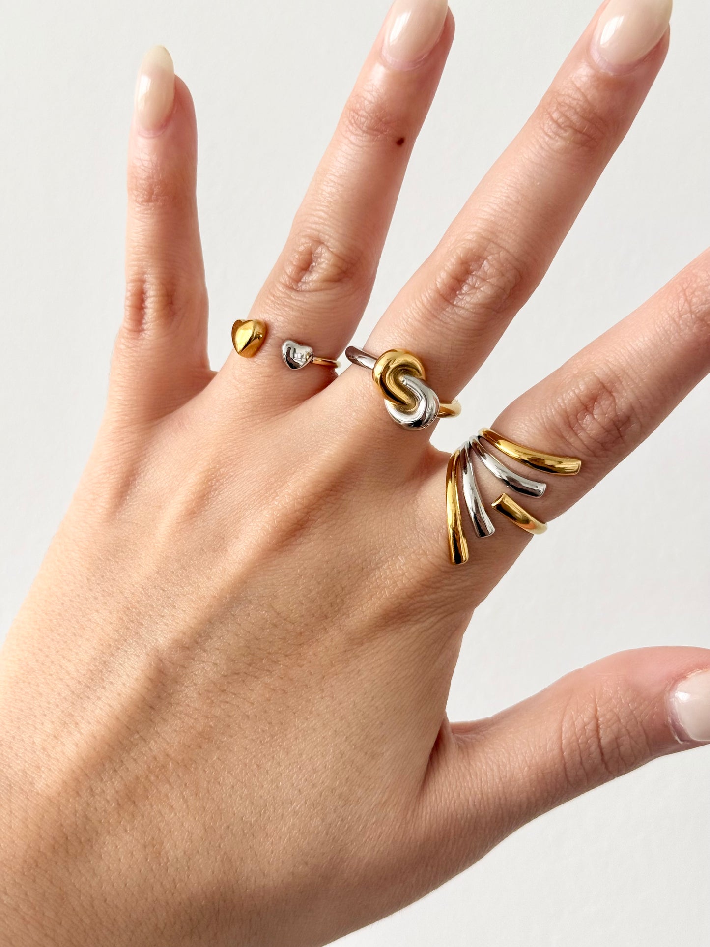 Two Tone Knotted Ring