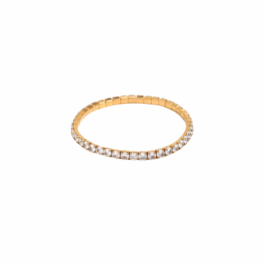 Round Zirconias Elastic Bracelet