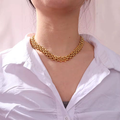 Chunky Flat Chain Necklace
