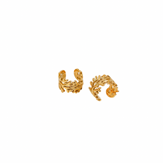 Coral Shape Small Earcuff Set