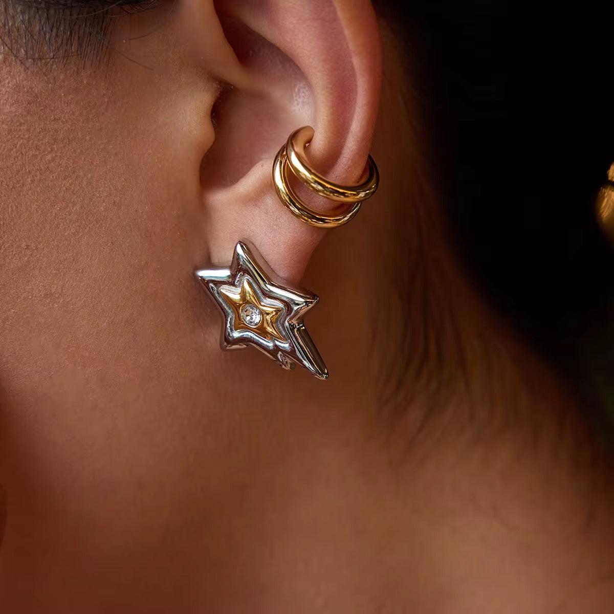 Double Layer Earcuff Set