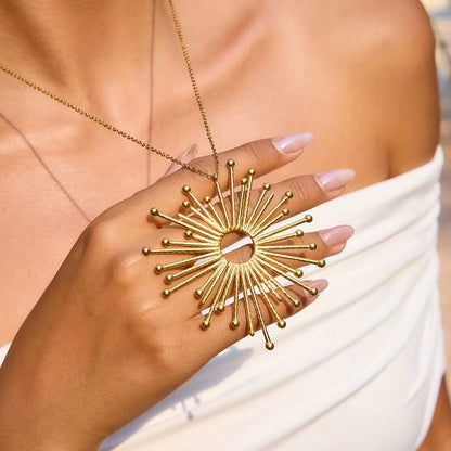 Large Sunshine Pendant Necklace