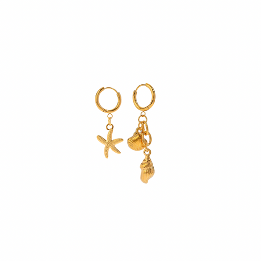 Starfish & Shells Irregular Earrings