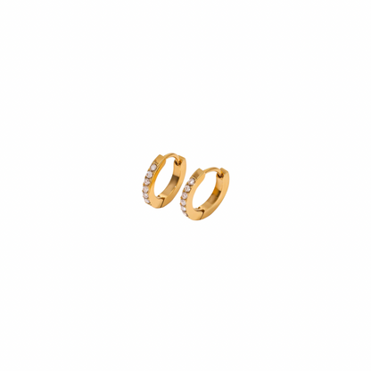 Zirconias Mini Huggie Earrings