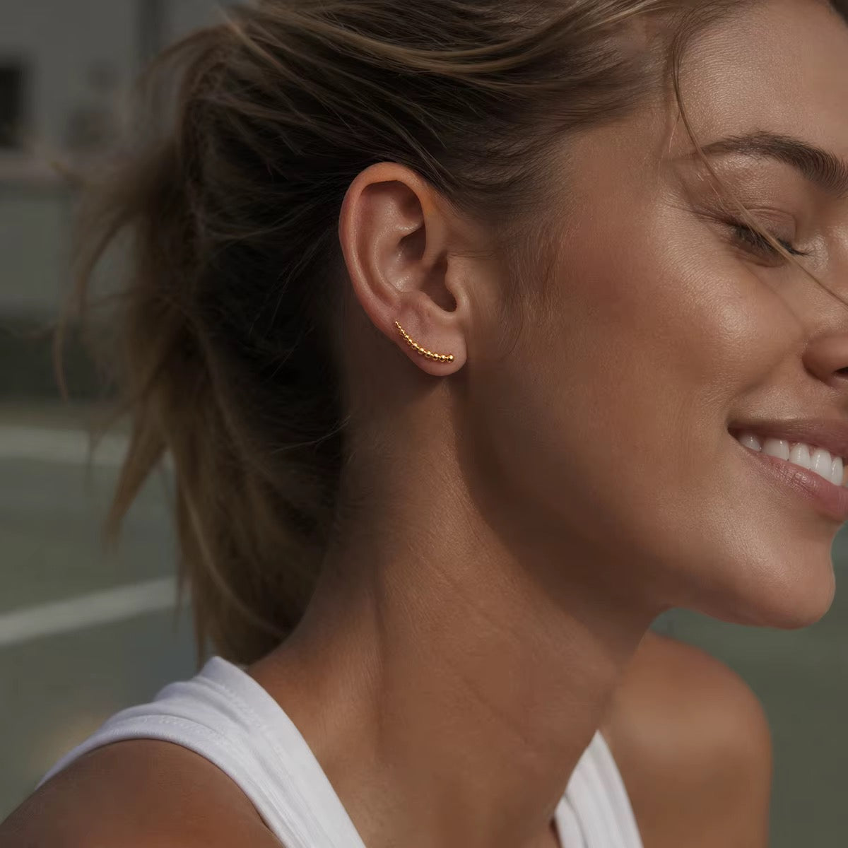 Pendientes de estilo lineal