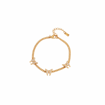 Zirconias Butterflies Bracelet