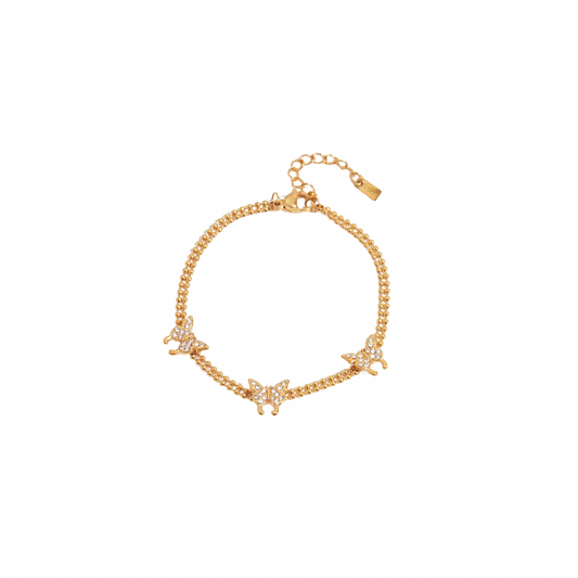 Zirconias Butterflies Bracelet