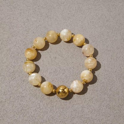 Marble Resin Balls Trendy Bracelet