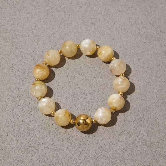 Marble Resin Balls Trendy Bracelet