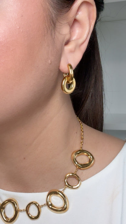 Oval Hoop Earrings