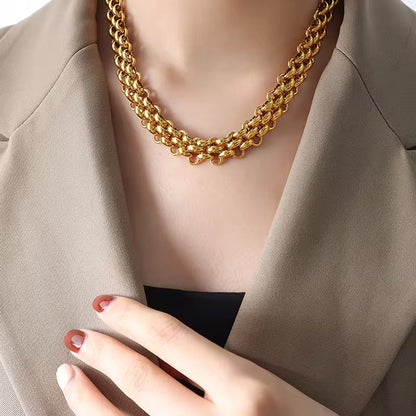 Chunky Flat Chain Necklace