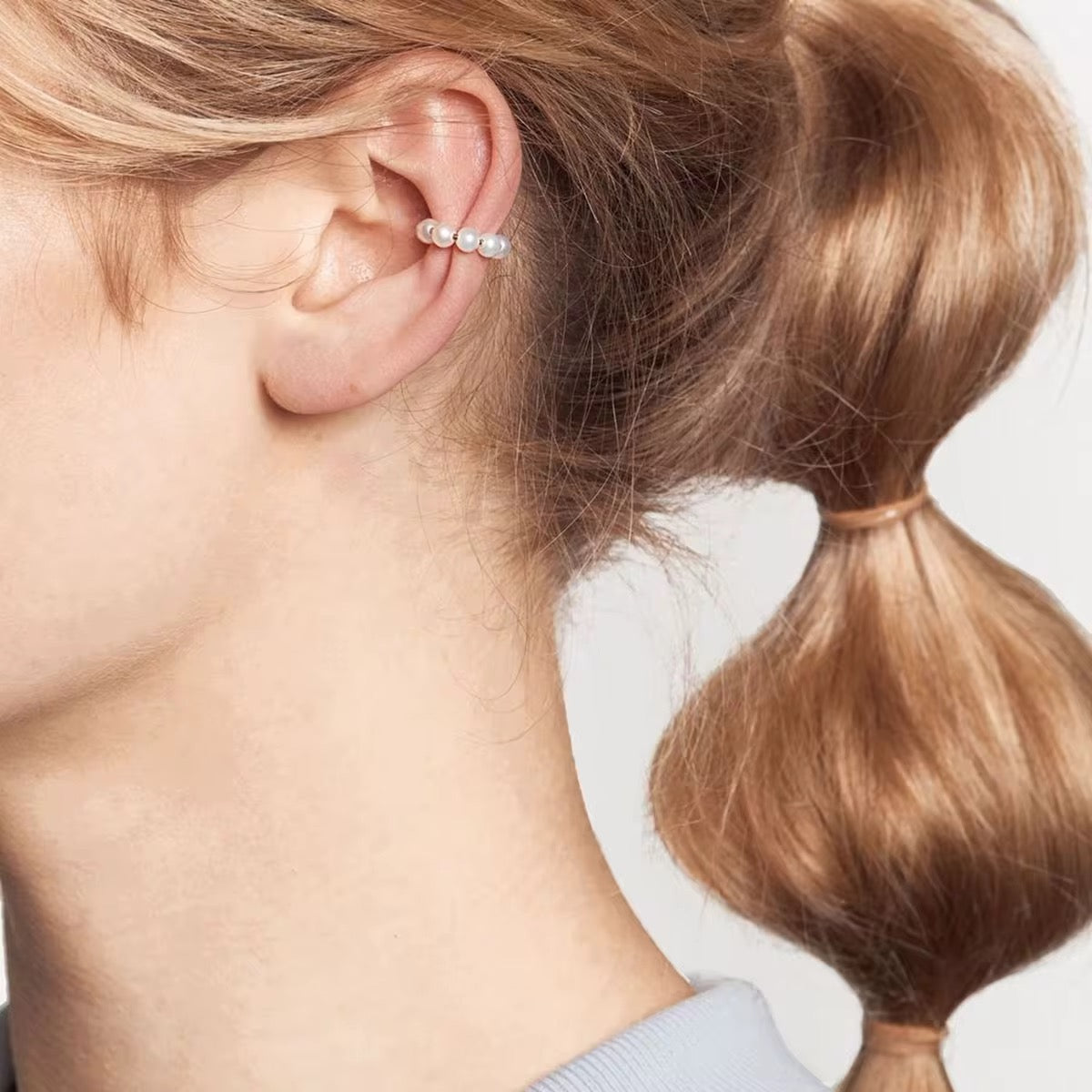 Pearls Earcuffs Set