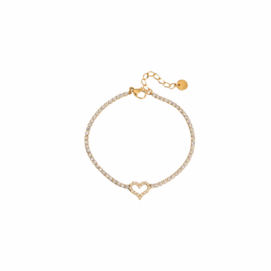 Heart Dainty Zirconias Bracelet