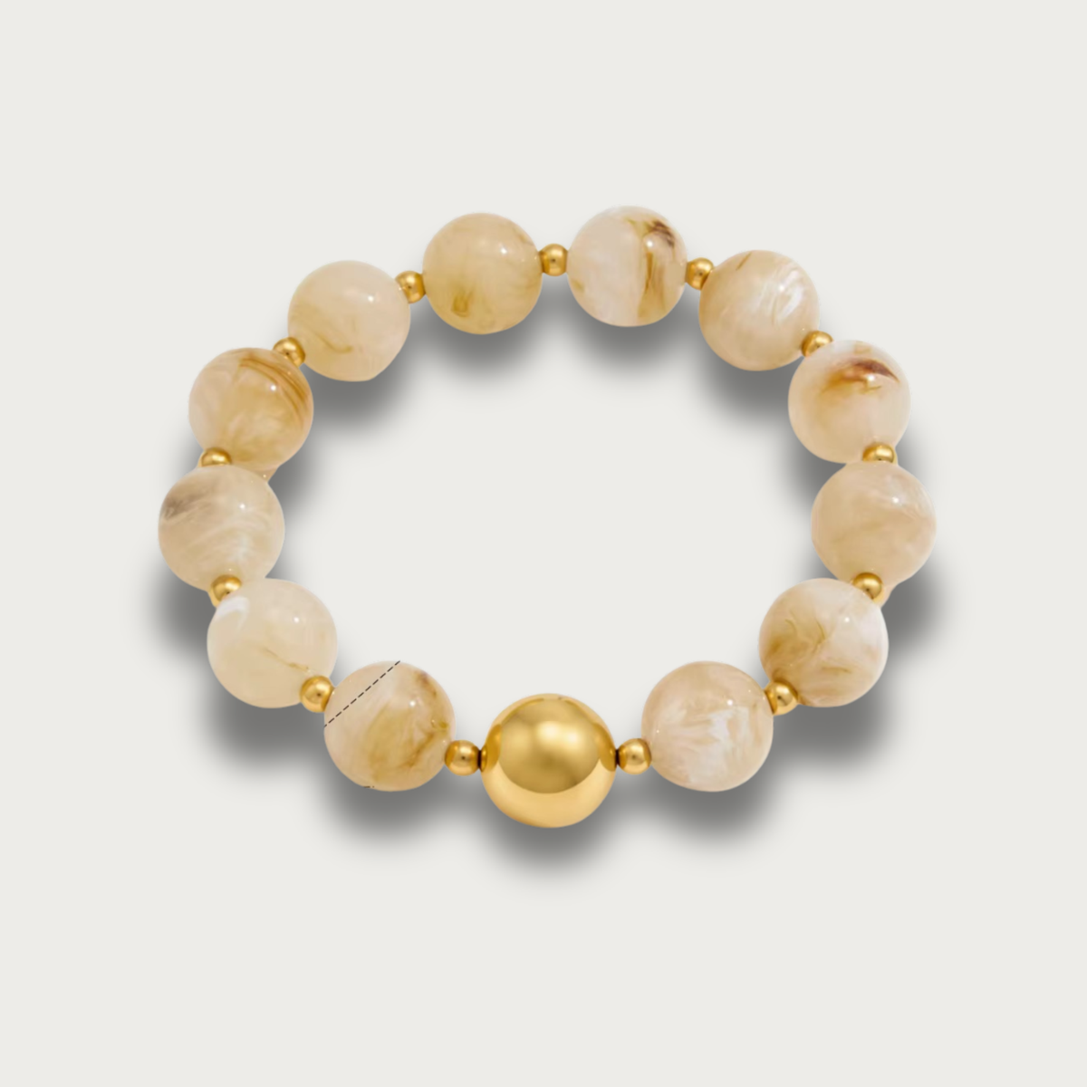Marble Resin Balls Trendy Bracelet