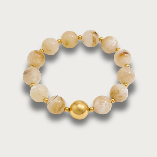 Marble Resin Balls Trendy Bracelet