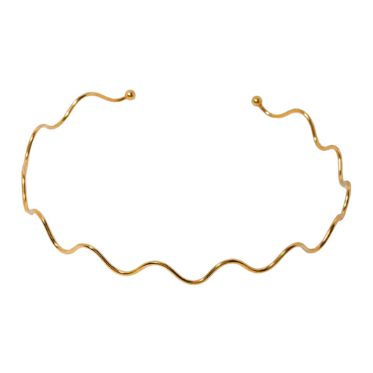 Wavy Cuff Necklace