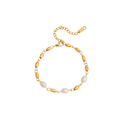 Rice Pearls & Beads Bracelet