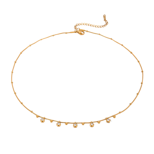 Mini Zirconias Pendants Necklace