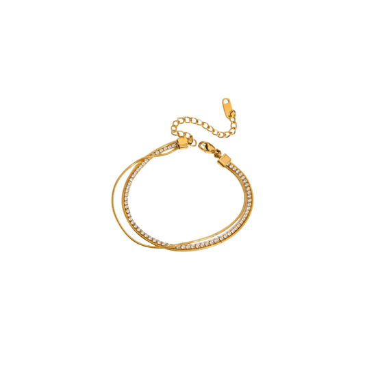 Mini Zirconias Layered Bracelet