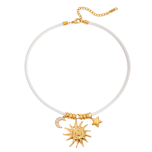 Endless Summer Pendants White Thread Chain Necklace
