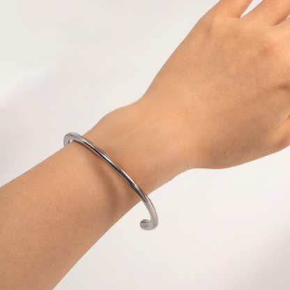 Silver Smooth Cuff Bracelet