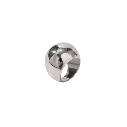 Silver Chunky Dome Ring