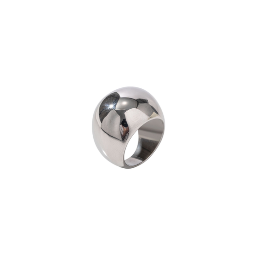 Silver Chunky Dome Ring