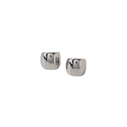 Silver Chunky Earcuff Set