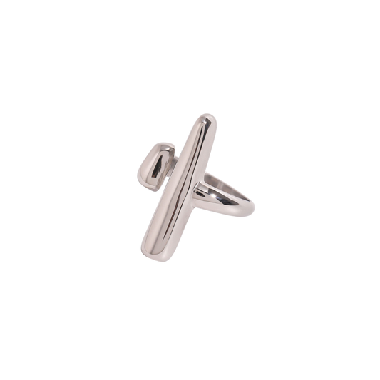 Silver Bars Open Ring