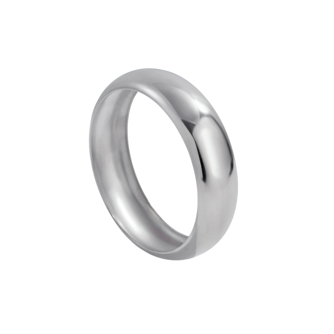 Silver Chunky Bangle Bracelet