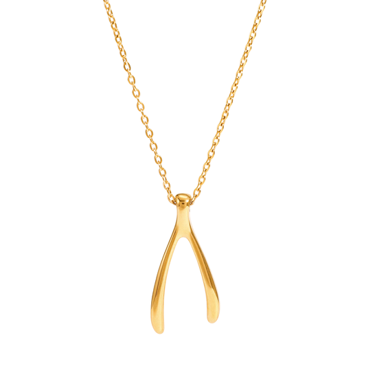 Wishbone Pendant Necklace