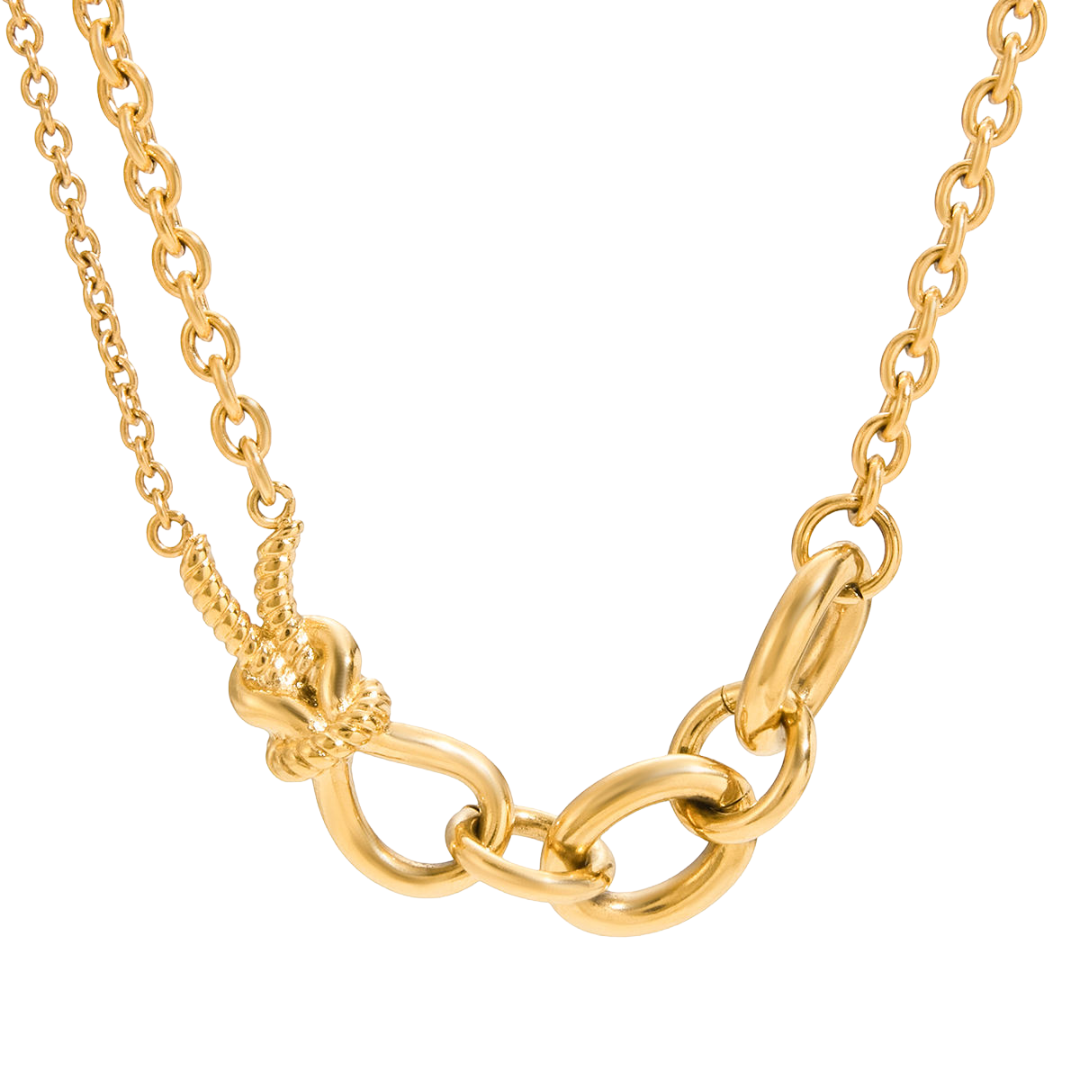 Knot Pendant Chain Necklace