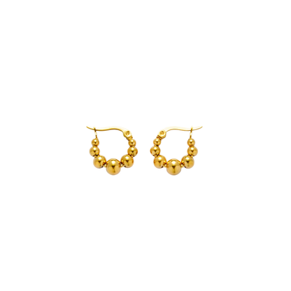 Small Balls Hoop Earrings