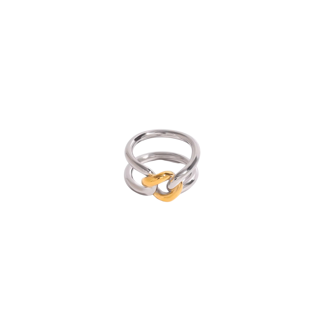 Two Tone Knot Ring
